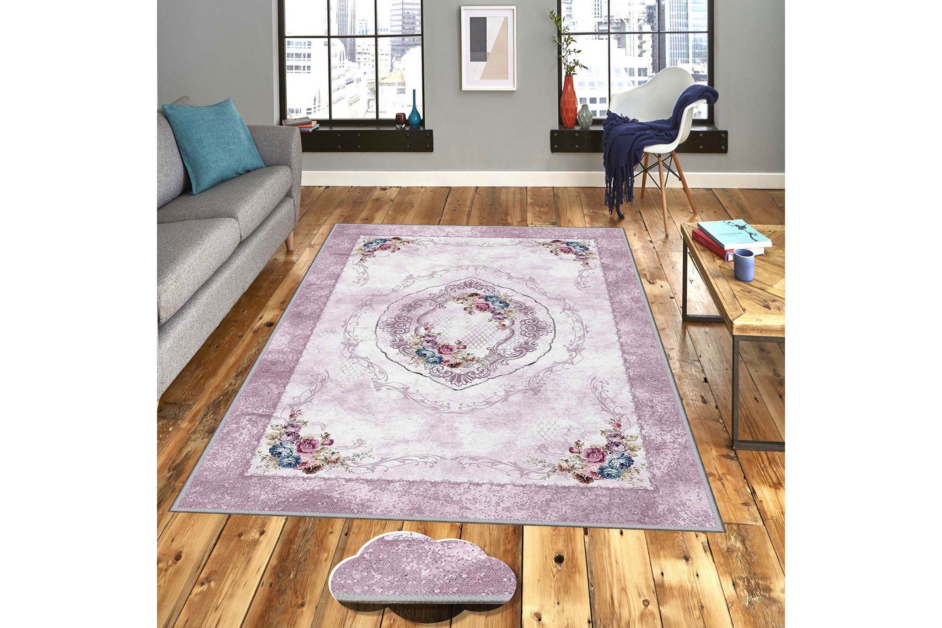 matta homefesto 100x150 cm - multifärgad