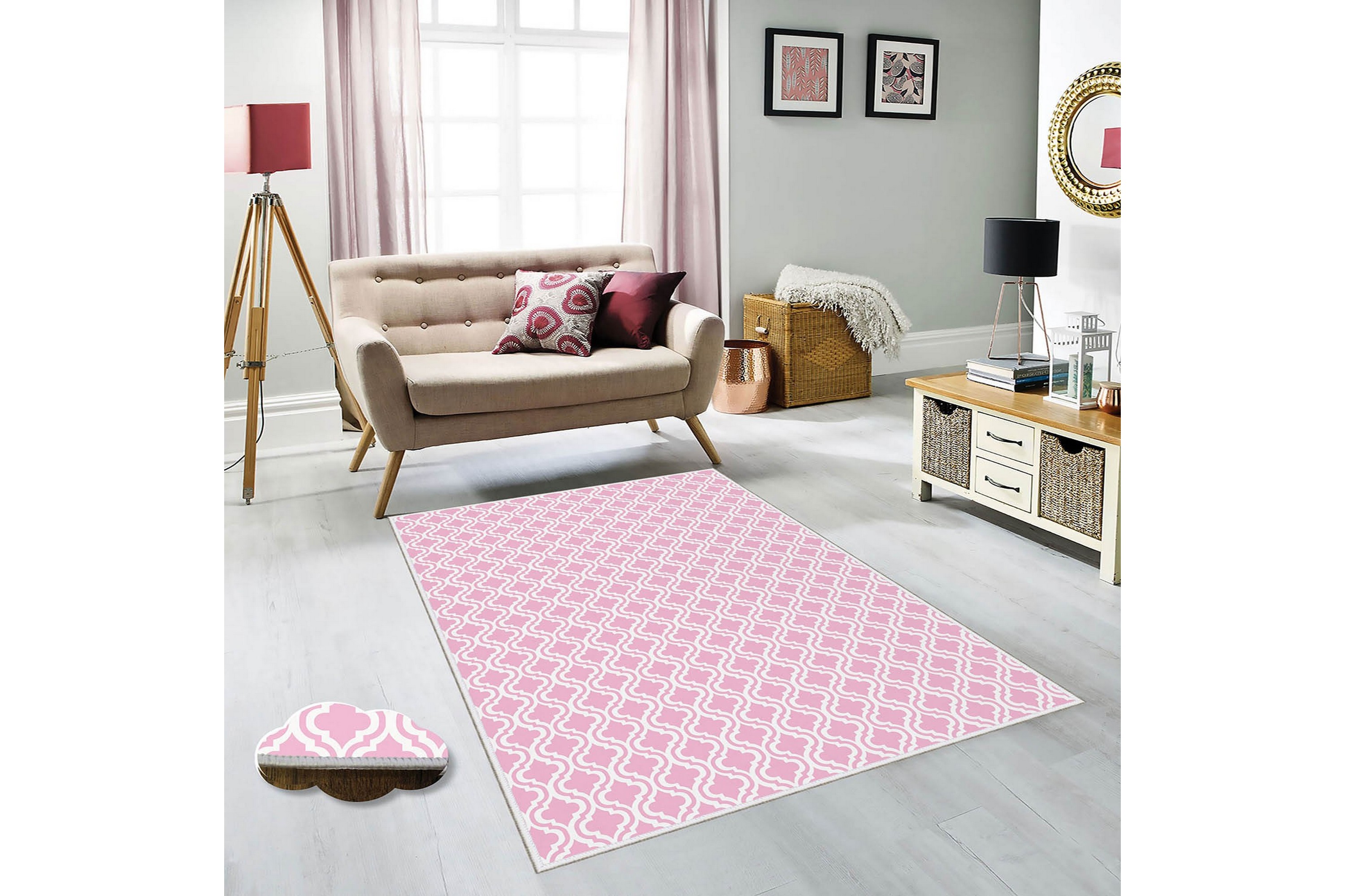 matta homefesto 100x150 cm - multifärgad