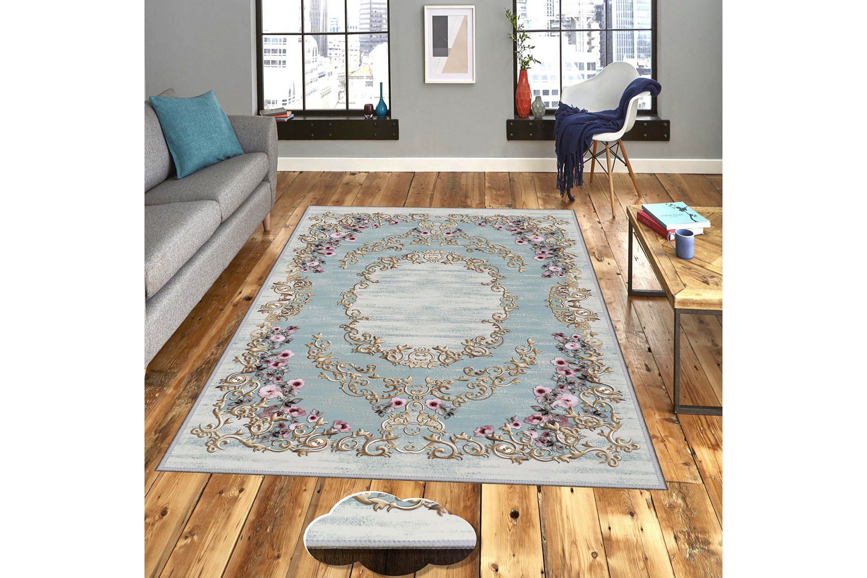 matta homefesto 100x150 cm - multifärgad