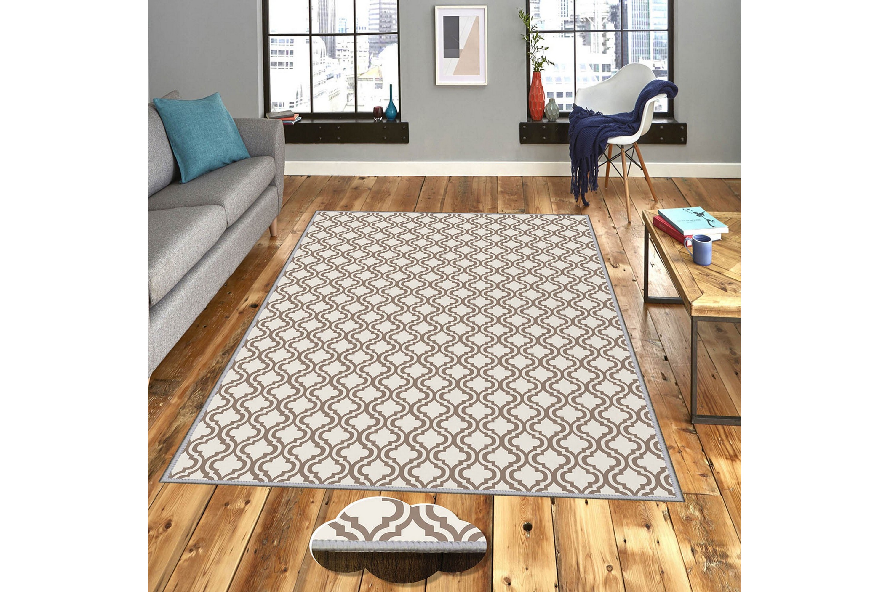 matta homefesto 100x150 cm - multifärgad