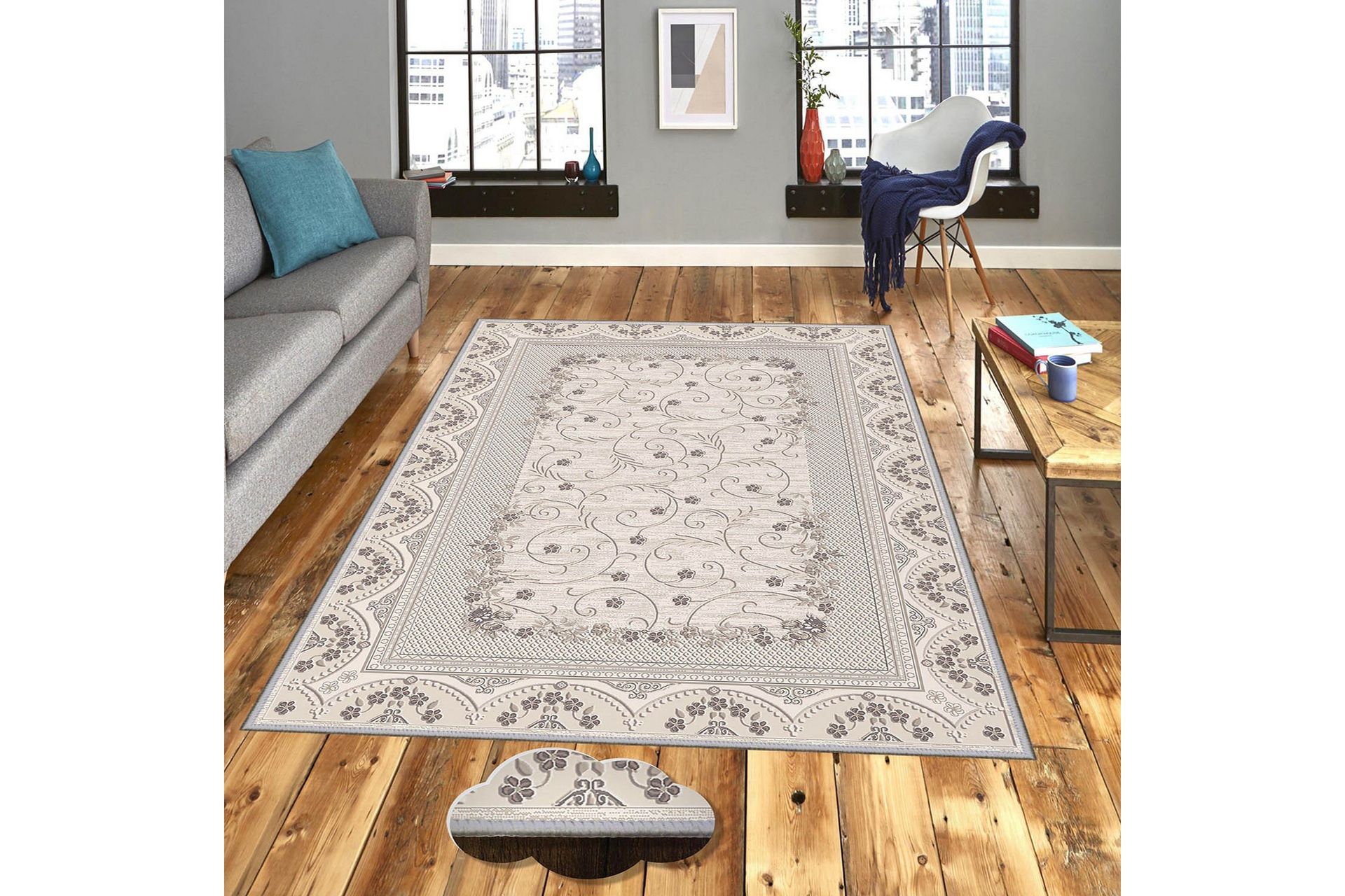 matta homefesto 100x150 cm - multifärgad