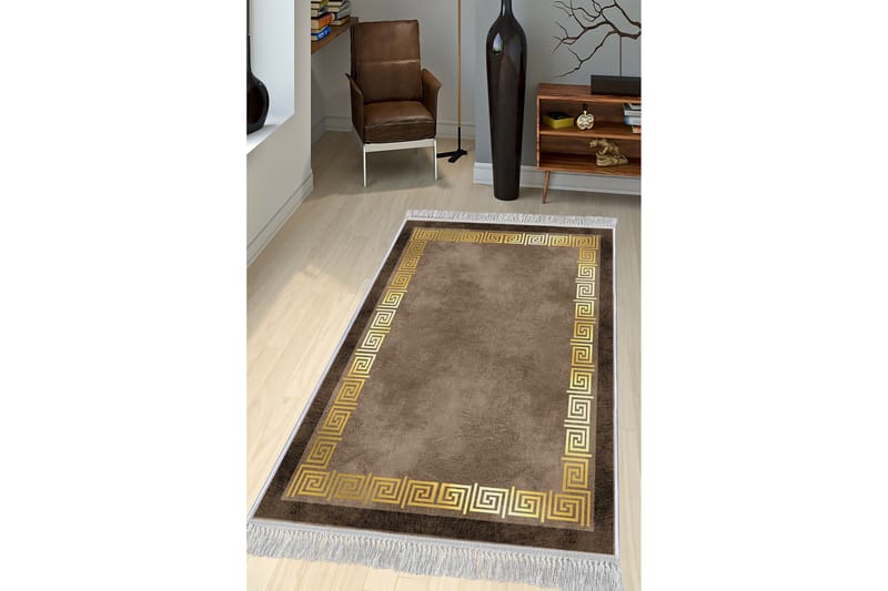 Matta Homefesto 100x200 cm - Multifärgad/Sammet - Persisk matta - Orientalisk matta