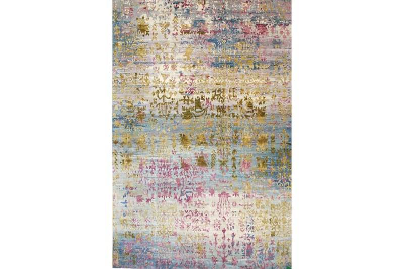 Matta Homefesto 100x200 cm - Multifärgad/Sammet - Persisk matta - Orientalisk matta