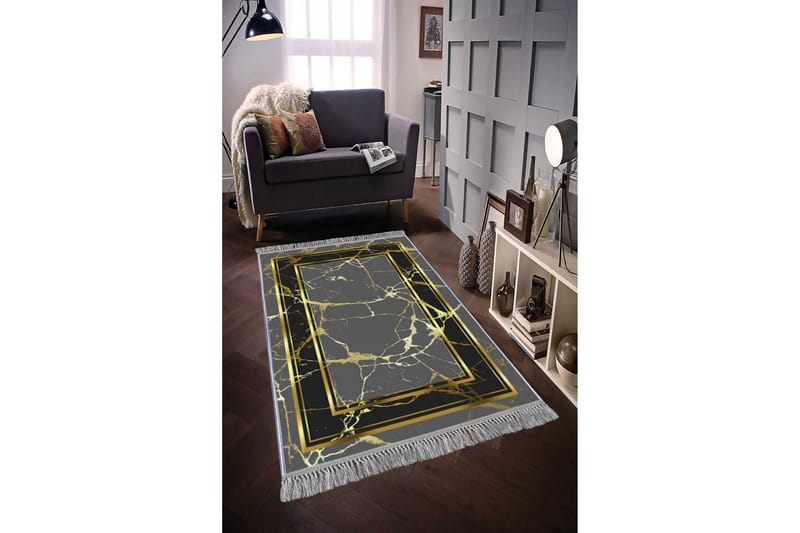 Matta Homefesto 100x200 cm - Multifärgad/Sammet - Persisk matta - Orientalisk matta