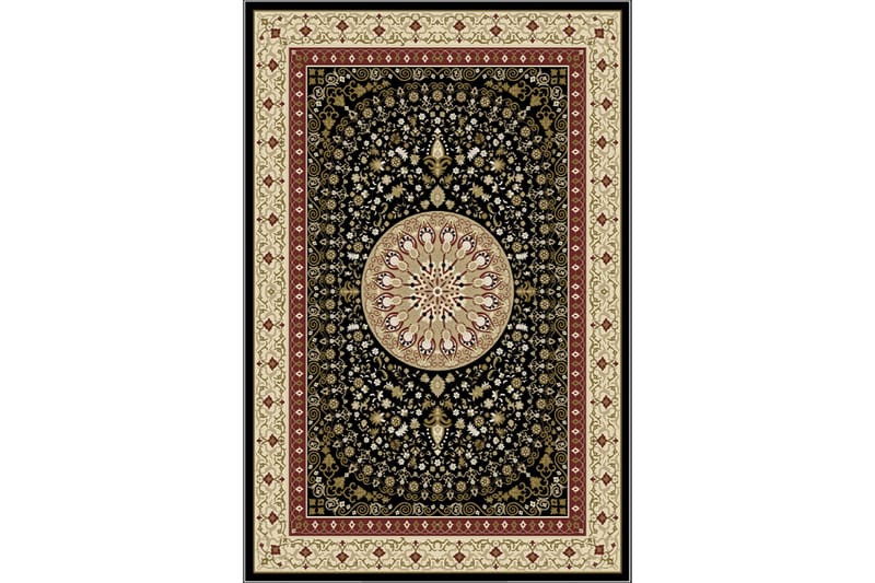 Matta Homefesto 100x200 cm - Multifärgad/Sammet - Persisk matta - Orientalisk matta