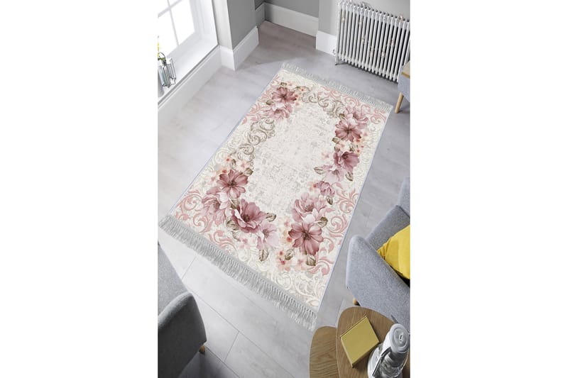 Matta Homefesto 100x200 cm - Multifärgad/Sammet - Persisk matta - Orientalisk matta