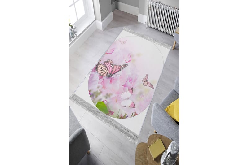 Matta Homefesto 100x200 cm - Multifärgad/Sammet - Persisk matta - Orientalisk matta