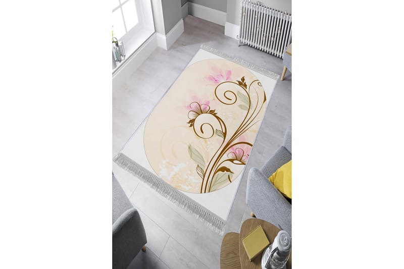 Matta Homefesto 100x200 cm - Multifärgad/Sammet - Persisk matta - Orientalisk matta