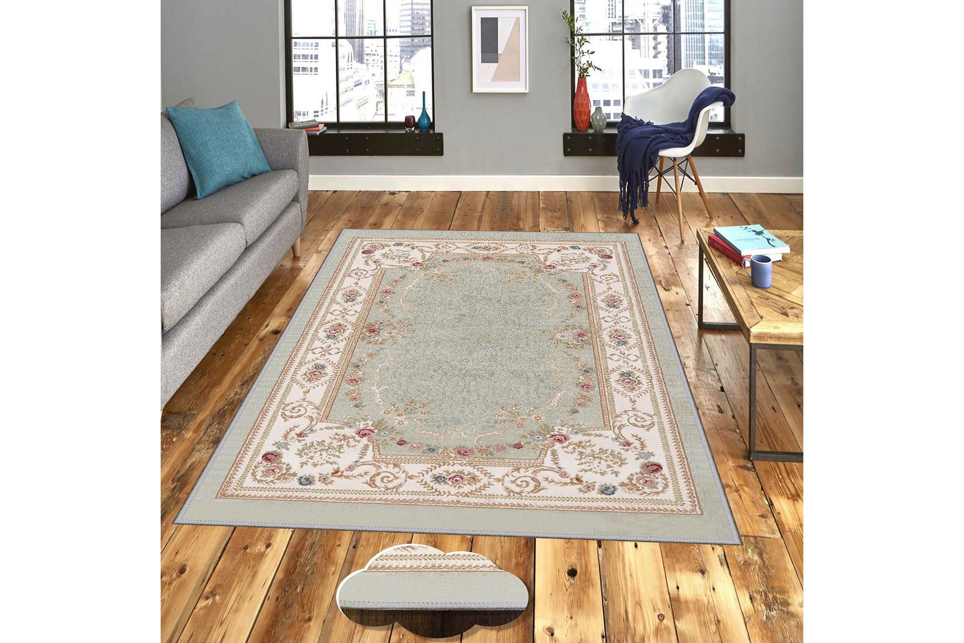 matta homefesto 100x200 cm - multifärgad