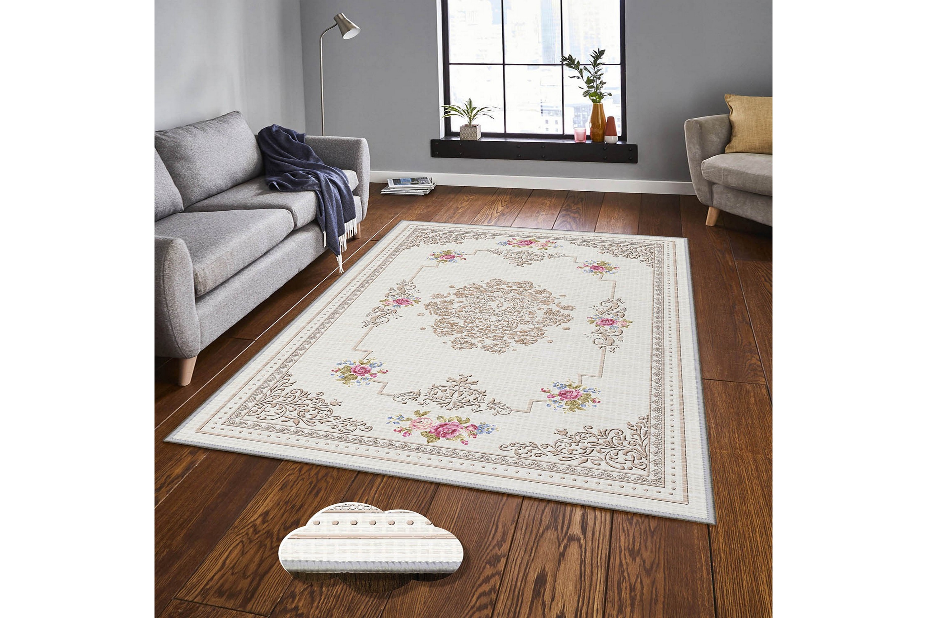 matta homefesto 100x200 cm - multifärgad