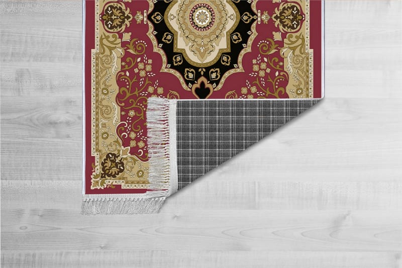 Matta Homefesto 100x300 cm - Multifärgad/Sammet - Persisk matta - Orientalisk matta