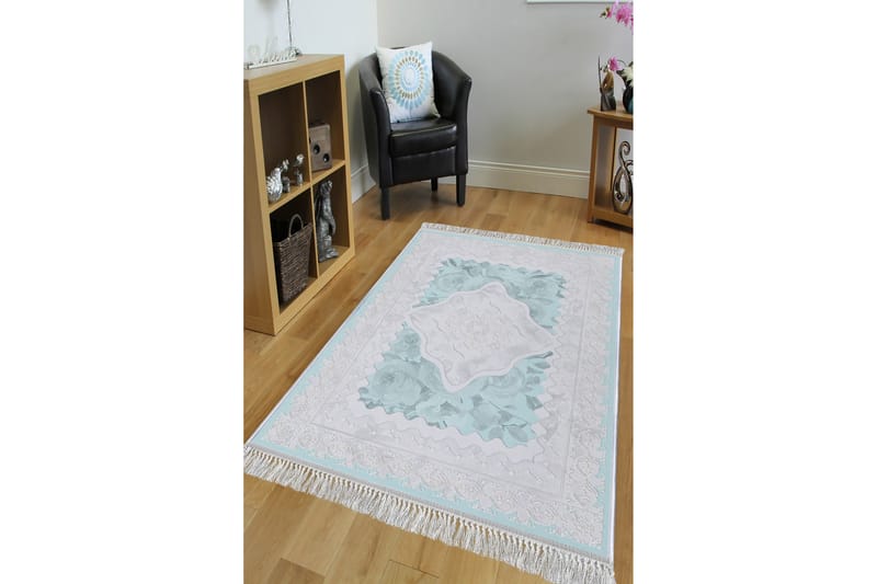 Matta Homefesto 100x300 cm - Multifärgad/Sammet - Persisk matta - Orientalisk matta