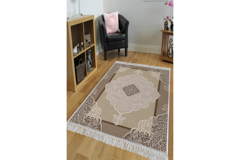 Matta Homefesto 100x300 cm - Multifärgad/Sammet - Persisk matta - Orientalisk matta