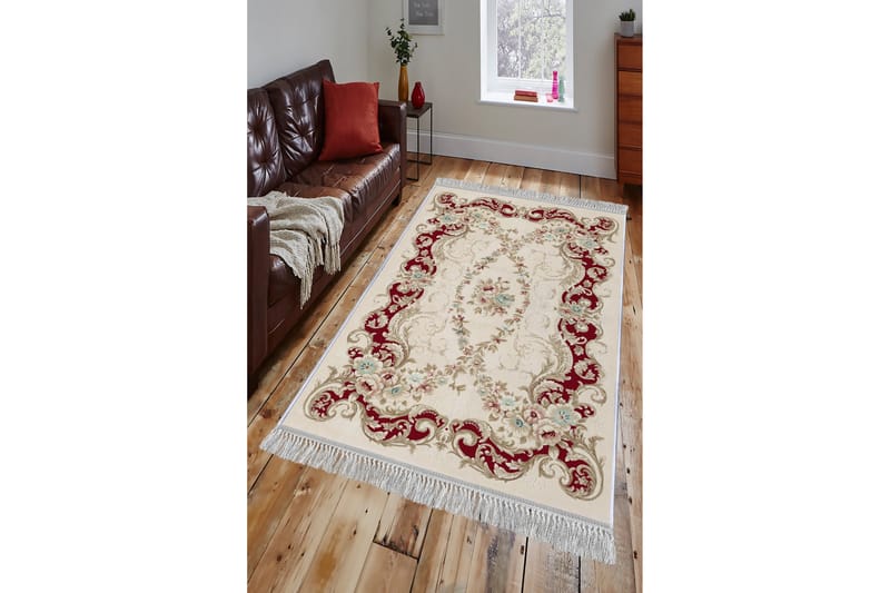 Matta Homefesto 100x300 cm - Multifärgad/Sammet - Persisk matta - Orientalisk matta