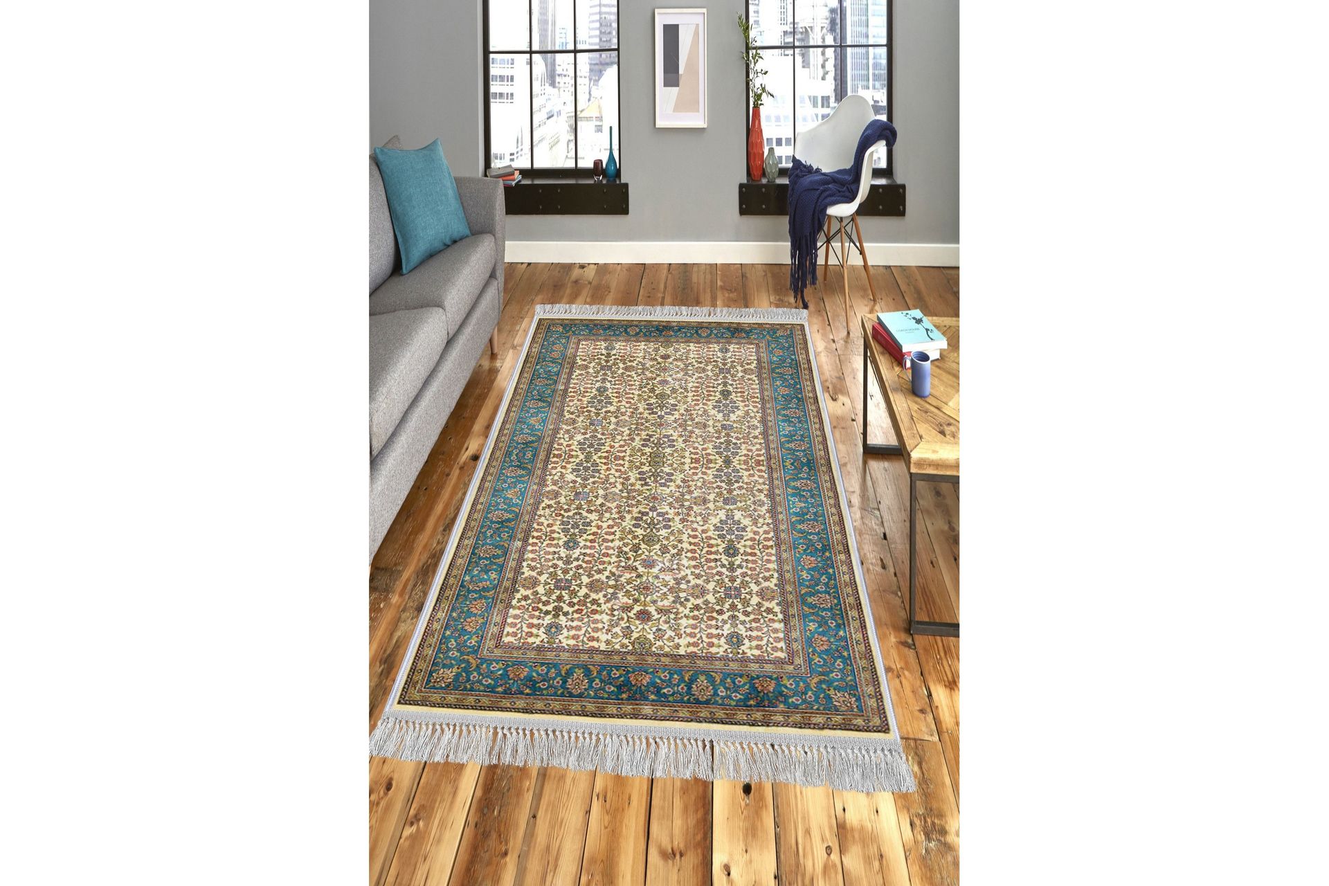 matta homefesto 100x300 cm - multifärgad/sammet