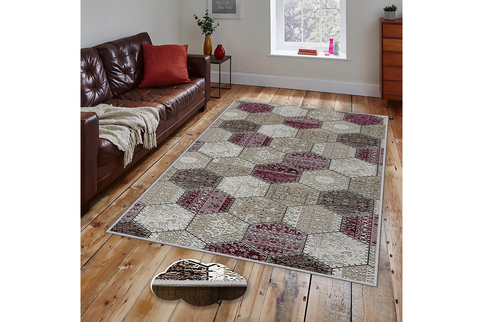 matta homefesto 120x180 cm - multifärgad