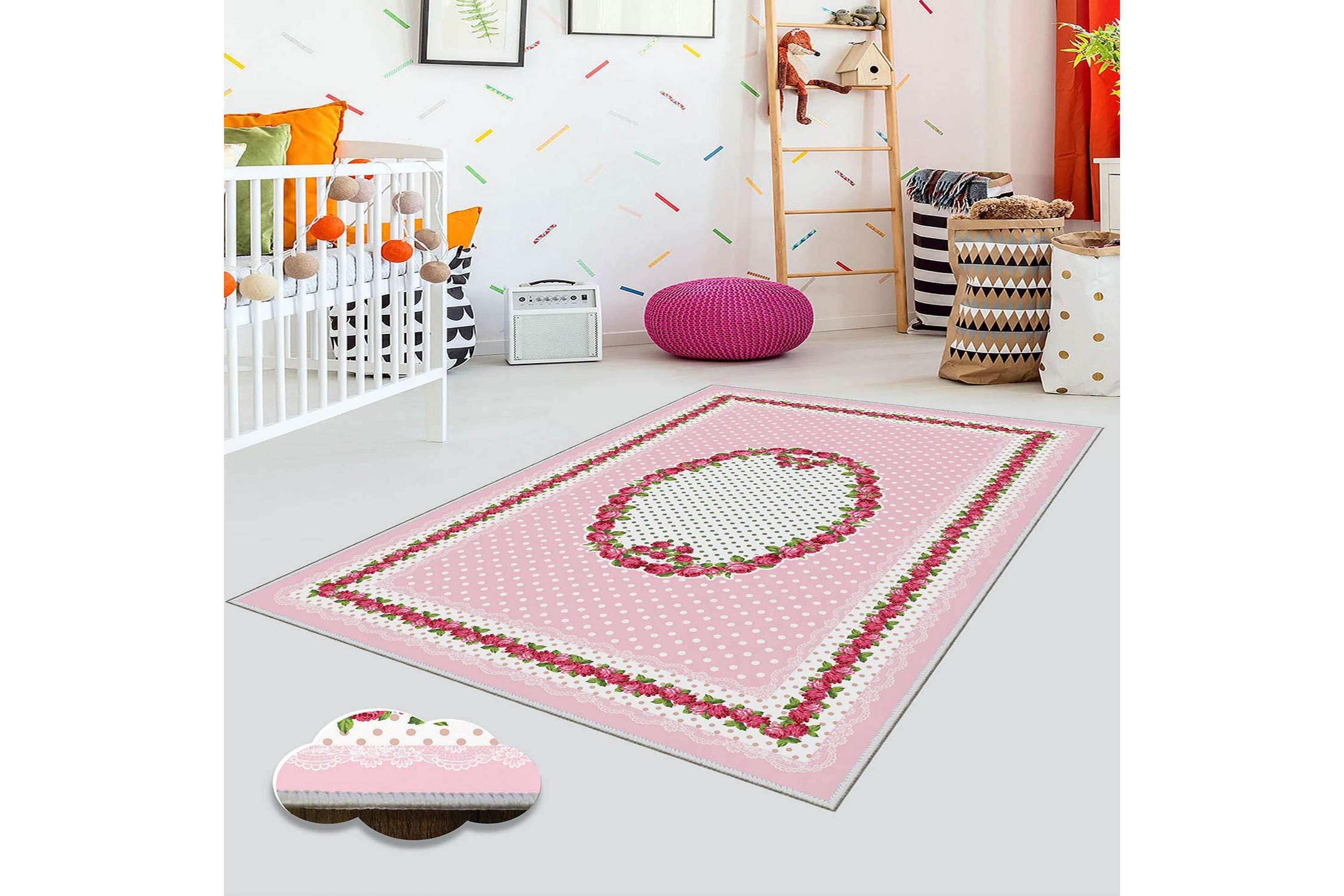 matta homefesto 120x180 cm - multifärgad