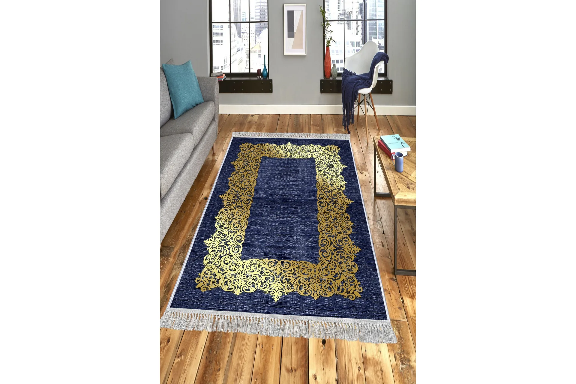 matta homefesto 120x180 cm - multifärgad/sammet