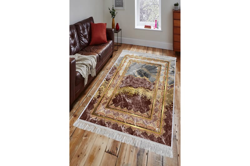 Matta Homefesto 140x220 cm - Multifärgad/Sammet - Persisk matta - Orientalisk matta