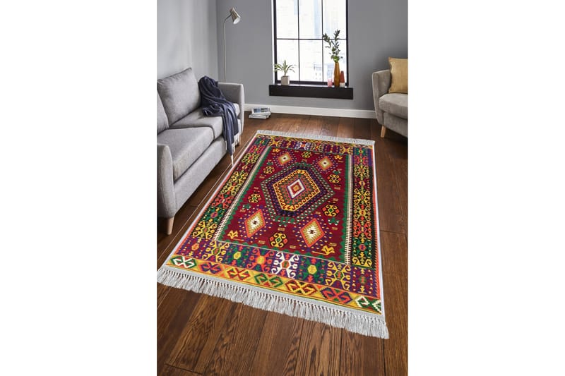 Matta Homefesto 140x220 cm - Multifärgad/Sammet - Textil & mattor - Matta - Orientalisk matta - Persisk matta