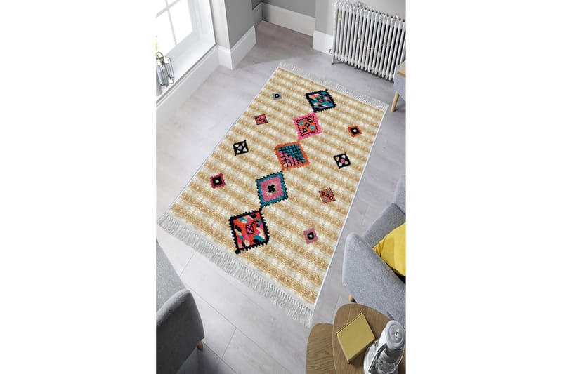 Matta Homefesto 140x220 cm - Multifärgad/Sammet - Textil & mattor - Matta - Orientalisk matta - Persisk matta