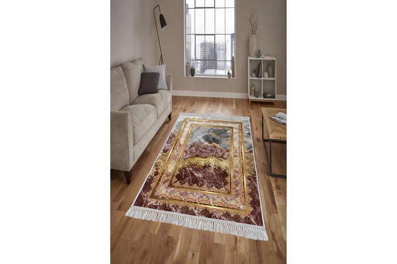 Matta Homefesto 140x220 cm - Multifärgad/Sammet - Persisk matta - Orientalisk matta