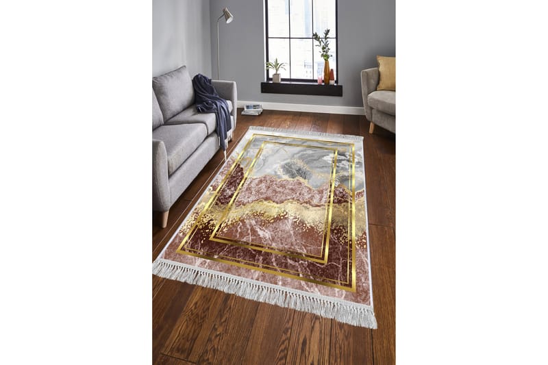 Matta Homefesto 140x220 cm - Multifärgad/Sammet - Persisk matta - Orientalisk matta