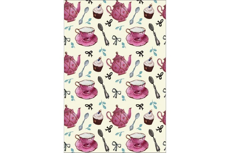 Matta Homefesto 140x220 cm - Multifärgad/Sammet - Textil & mattor - Matta - Orientalisk matta - Persisk matta