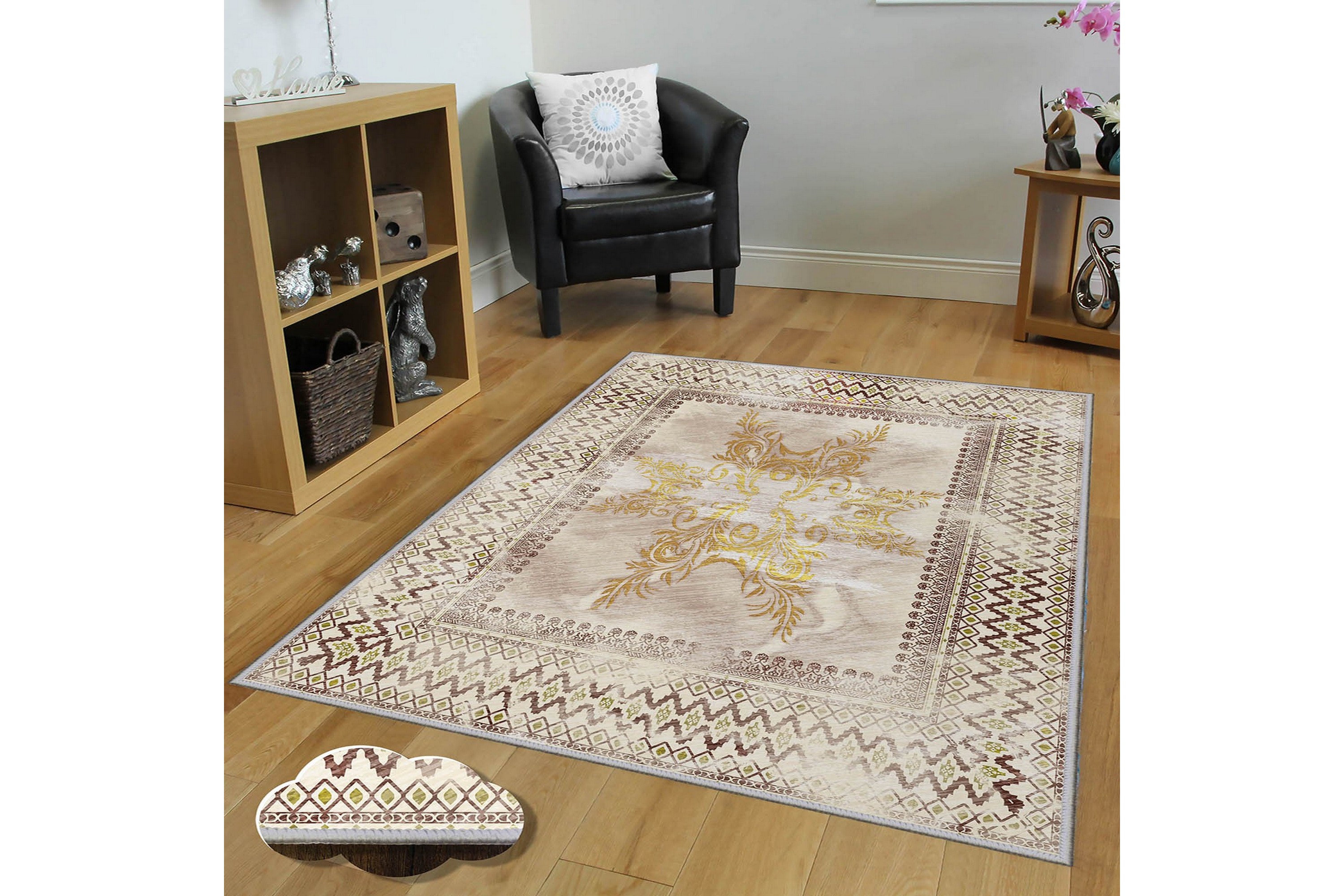 matta homefesto 140x220 cm - multifärgad