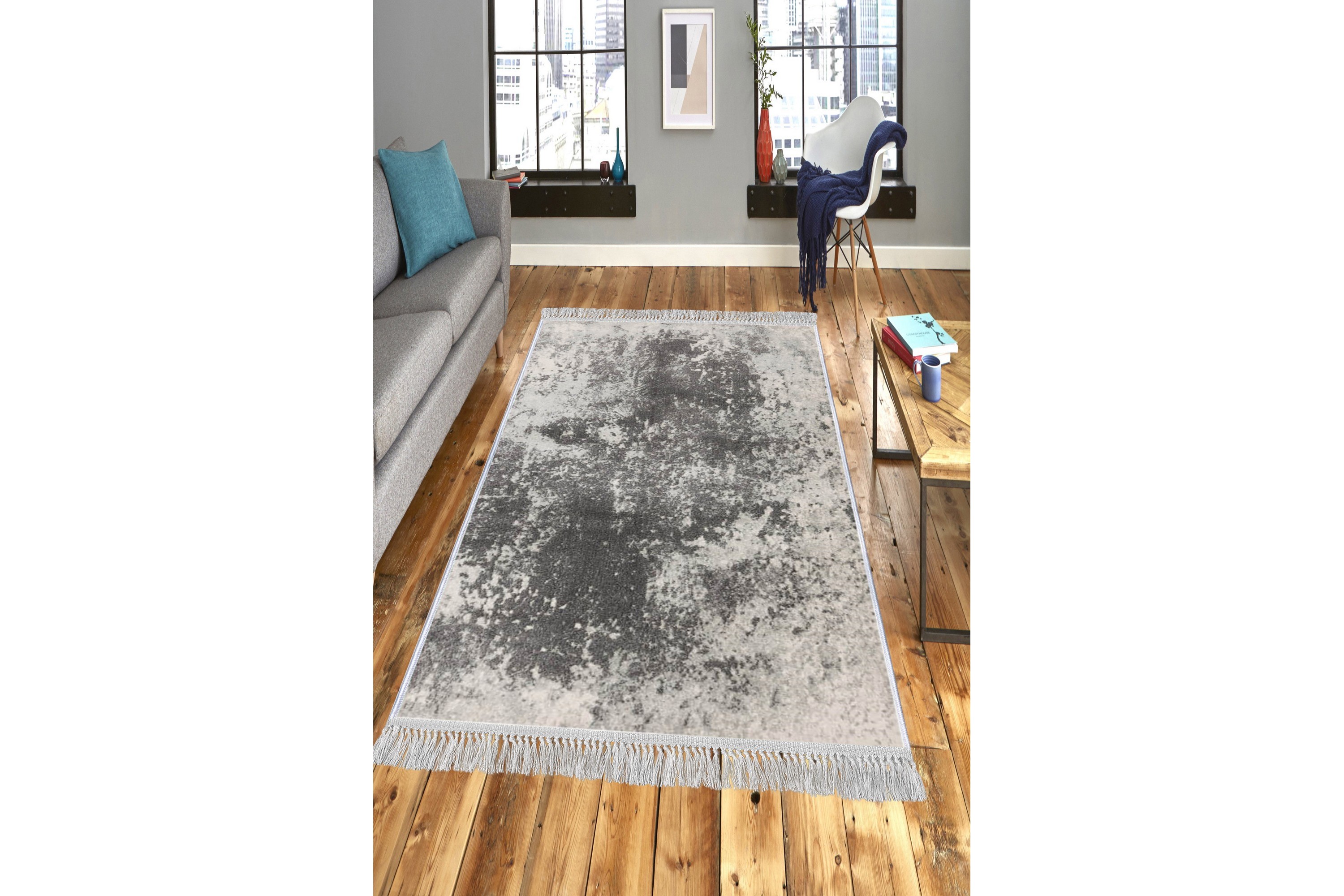 matta homefesto 140x220 cm - multifärgad/sammet