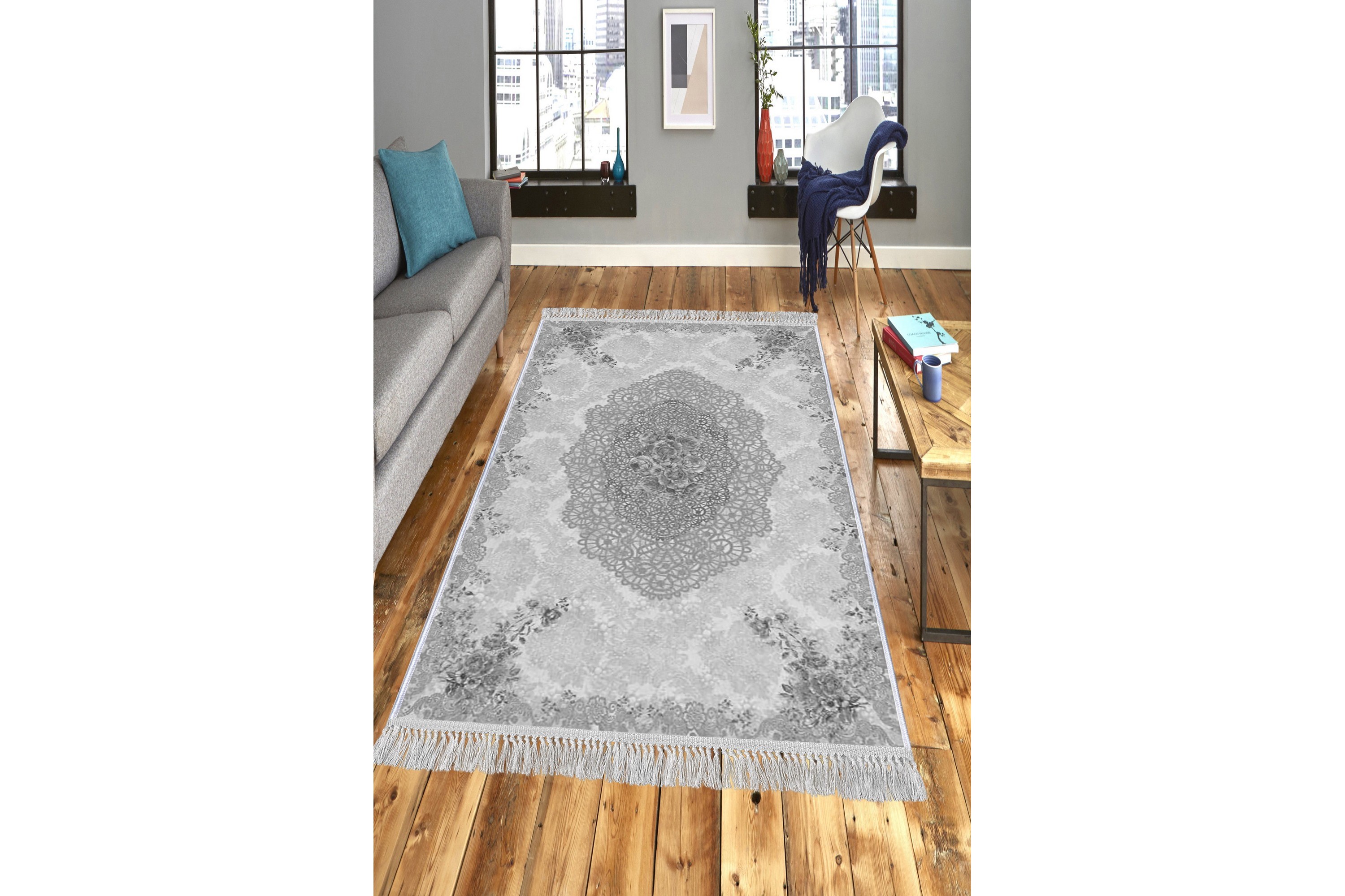 matta homefesto 140x220 cm - multifärgad/sammet