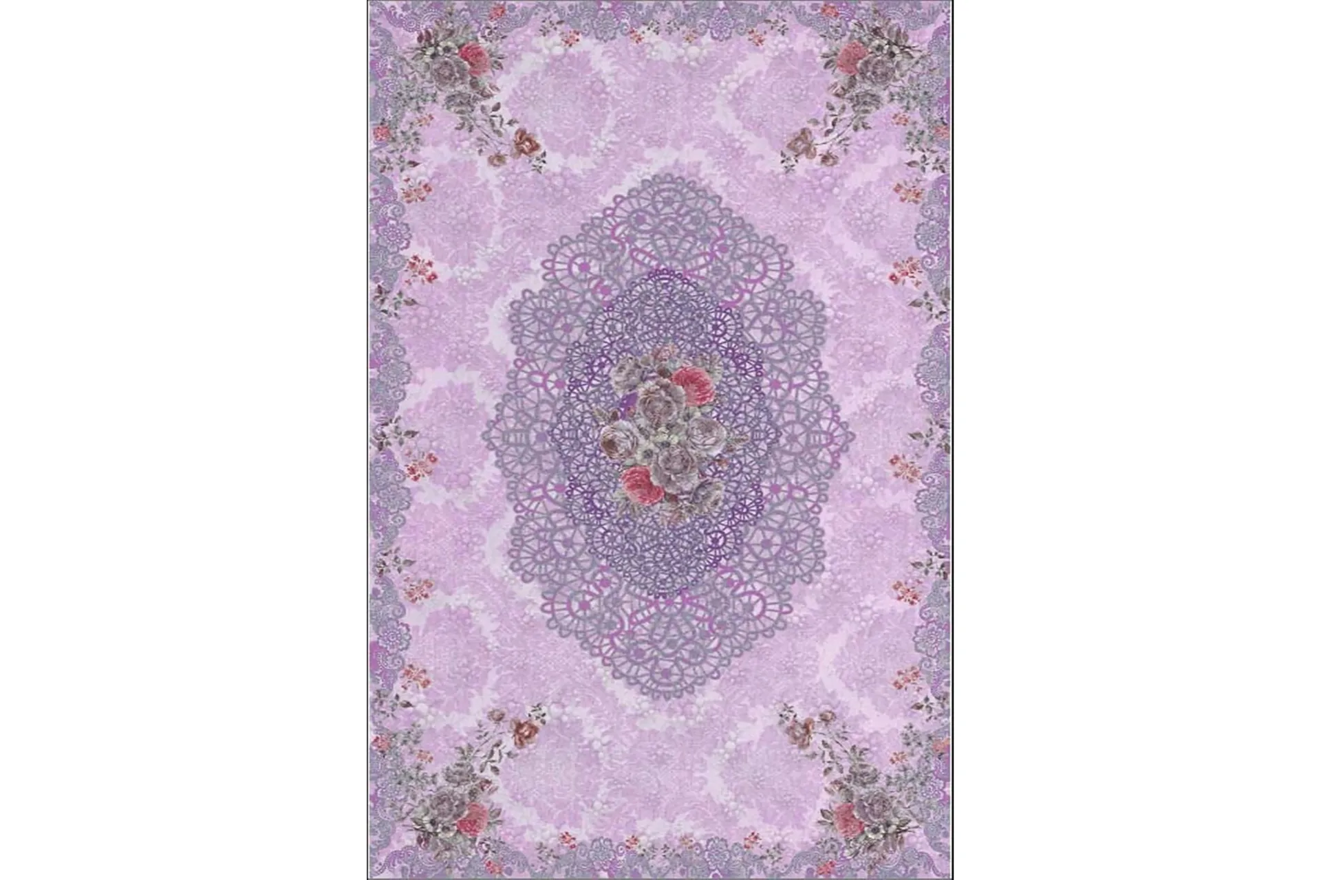 matta homefesto 140x220 cm - multifärgad/sammet