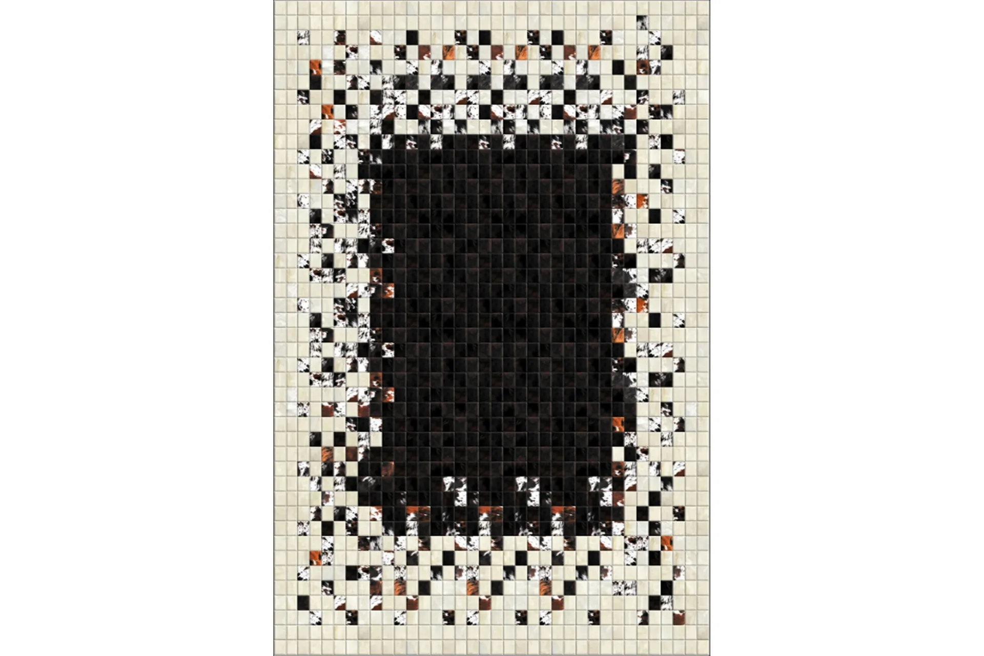 matta homefesto 140x220 cm - multifärgad/sammet