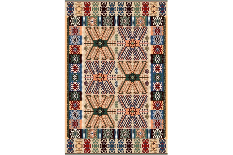 Matta Homefesto 180x280 cm - Multifärgad/Sammet - Textil & mattor - Matta - Orientalisk matta - Persisk matta