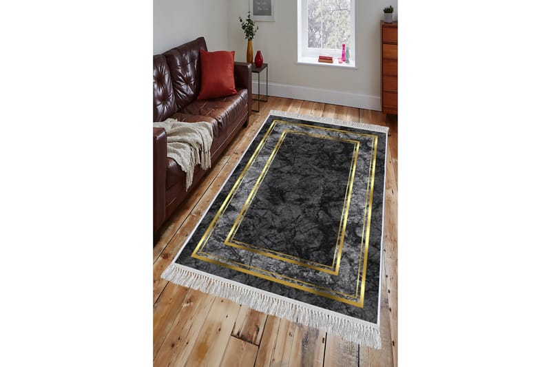 Matta Homefesto 80x120 cm - Multifärgad/Sammet - Persisk matta - Orientalisk matta