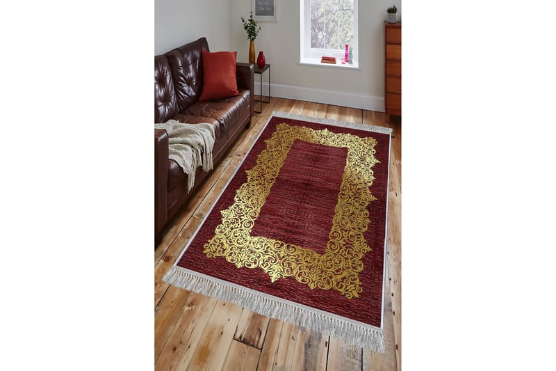 Matta Homefesto 80x120 cm - Multifärgad/Sammet - Persisk matta - Orientalisk matta