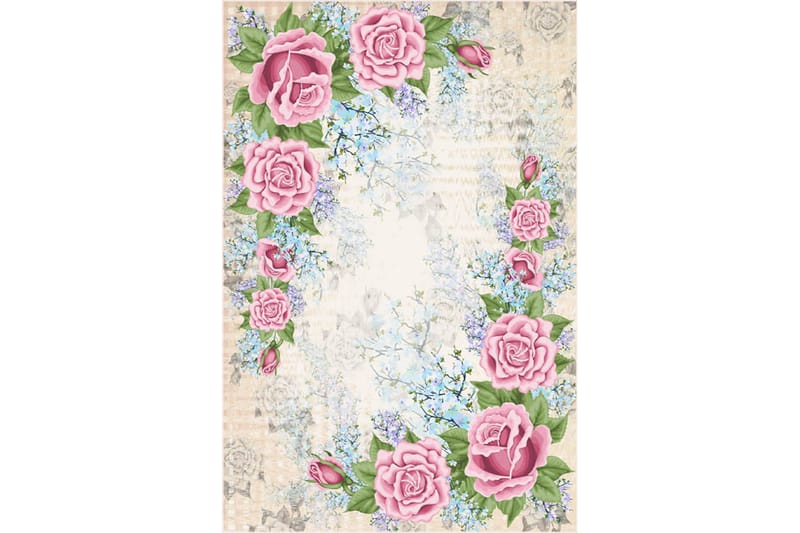 Matta Homefesto 80x120 cm - Multifärgad/Sammet - Textil & mattor - Matta - Orientalisk matta - Persisk matta