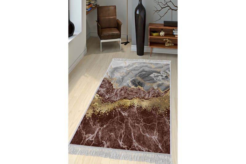 Matta Homefesto 80x120 cm - Multifärgad/Sammet - Persisk matta - Orientalisk matta