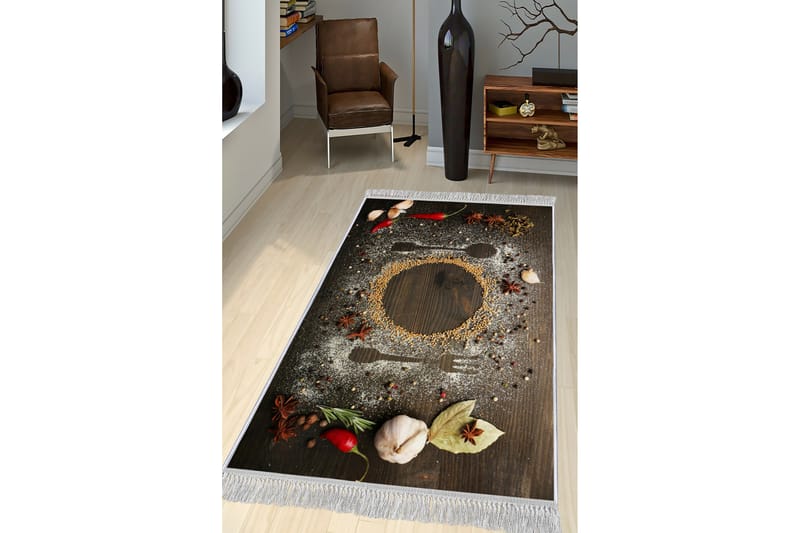 Matta Homefesto 80x120 cm - Multifärgad/Sammet - Textil & mattor - Matta - Orientalisk matta - Persisk matta