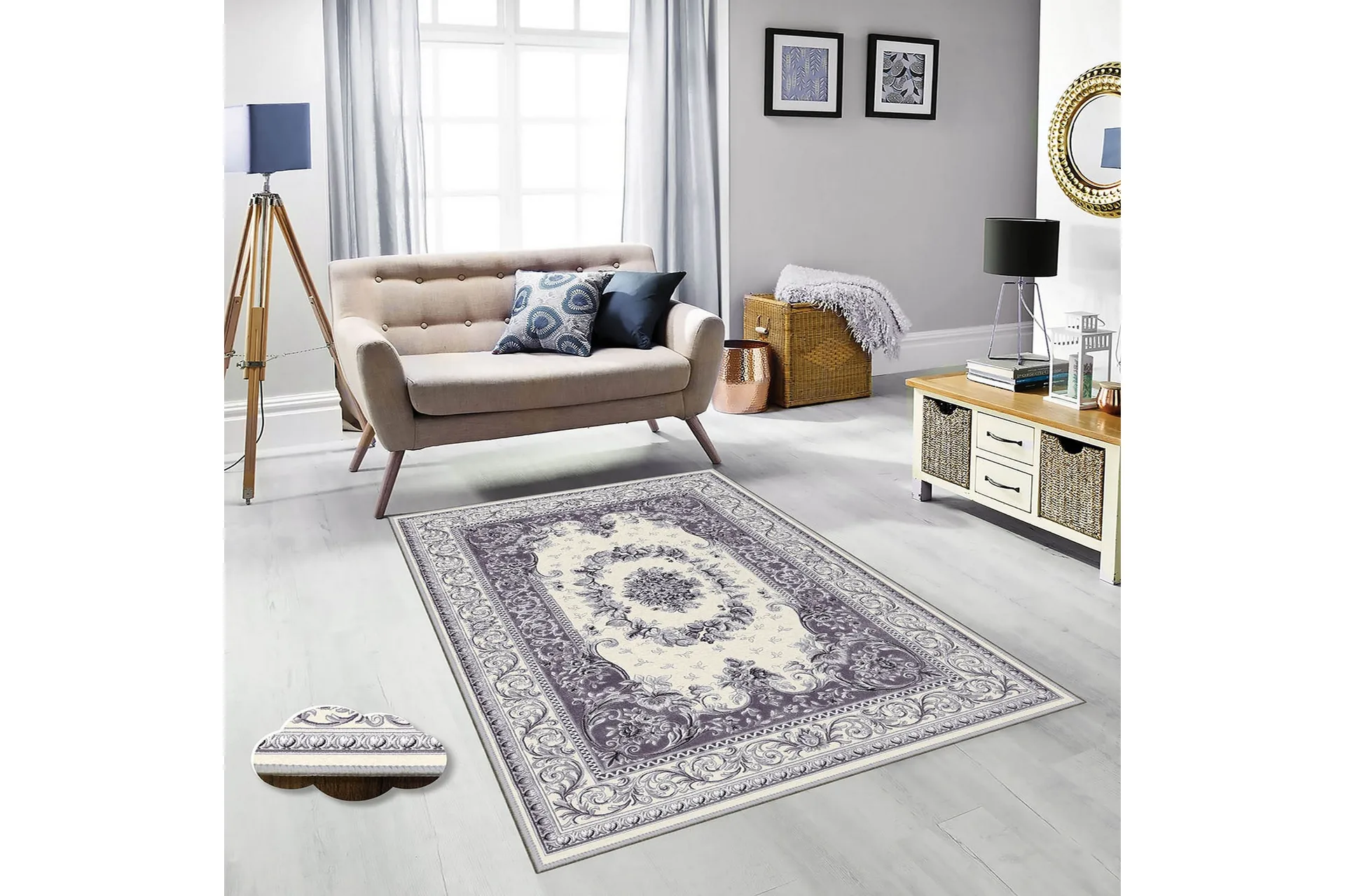 matta homefesto 80x120 cm - multifärgad