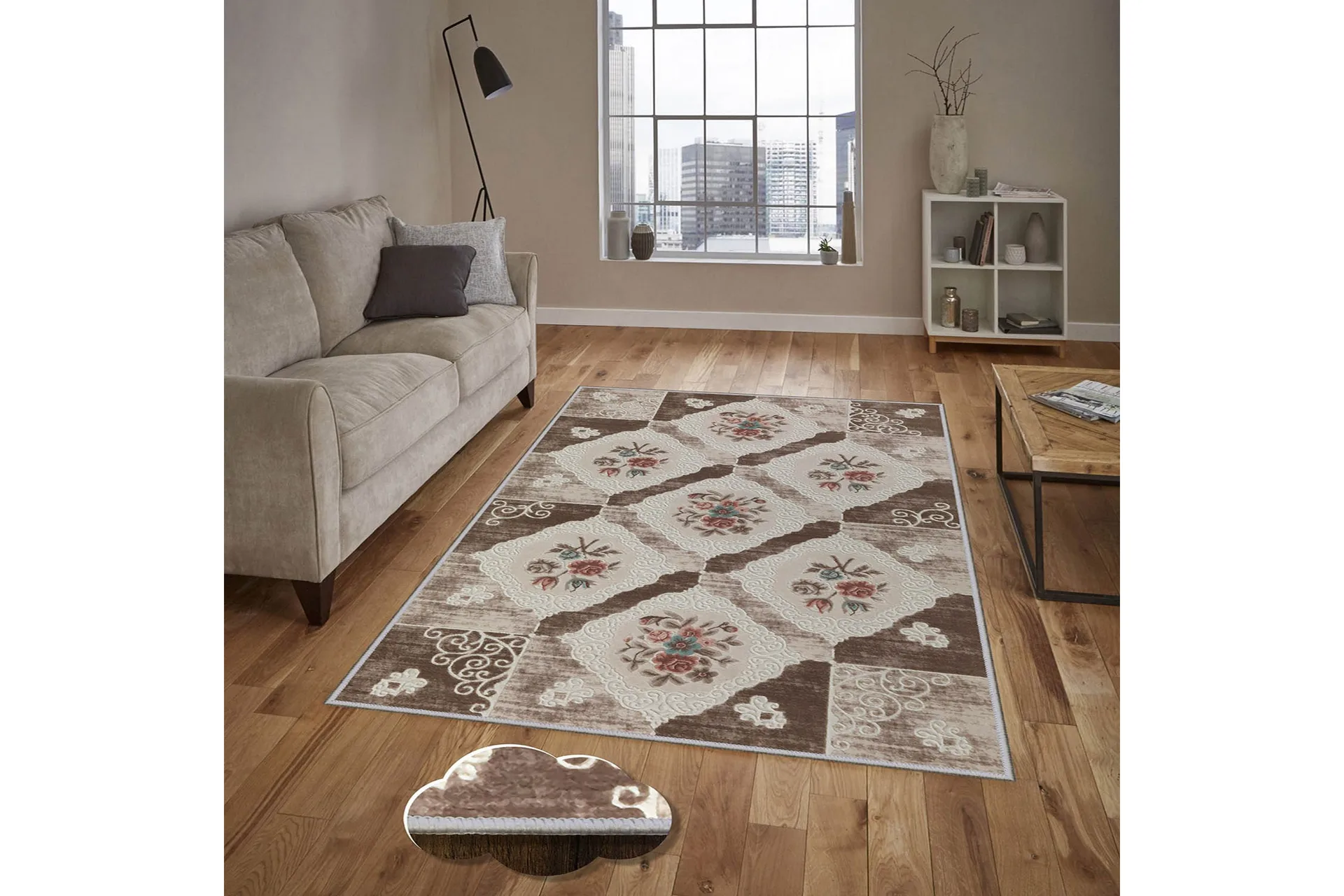 matta homefesto 80x120 cm - multifärgad