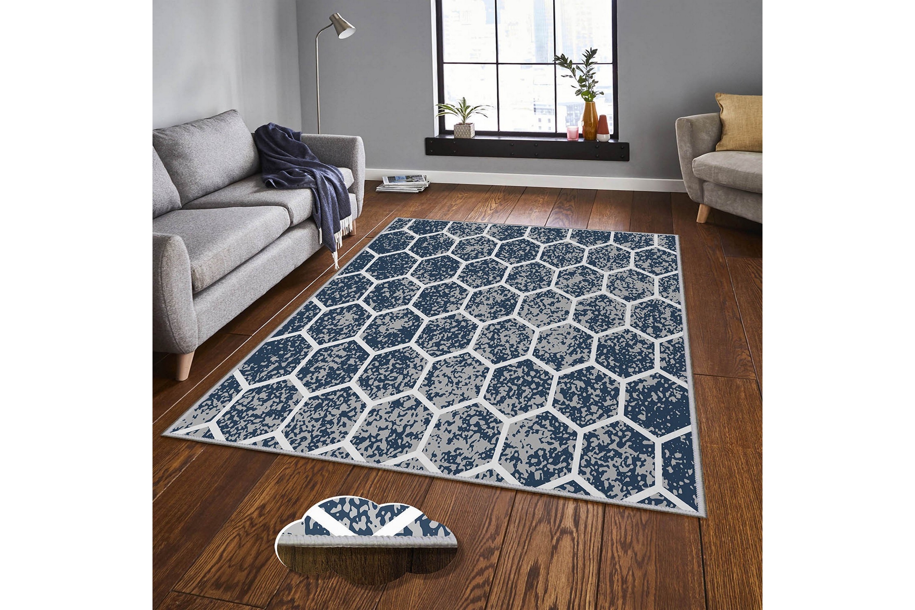 matta homefesto 80x120 cm - multifärgad