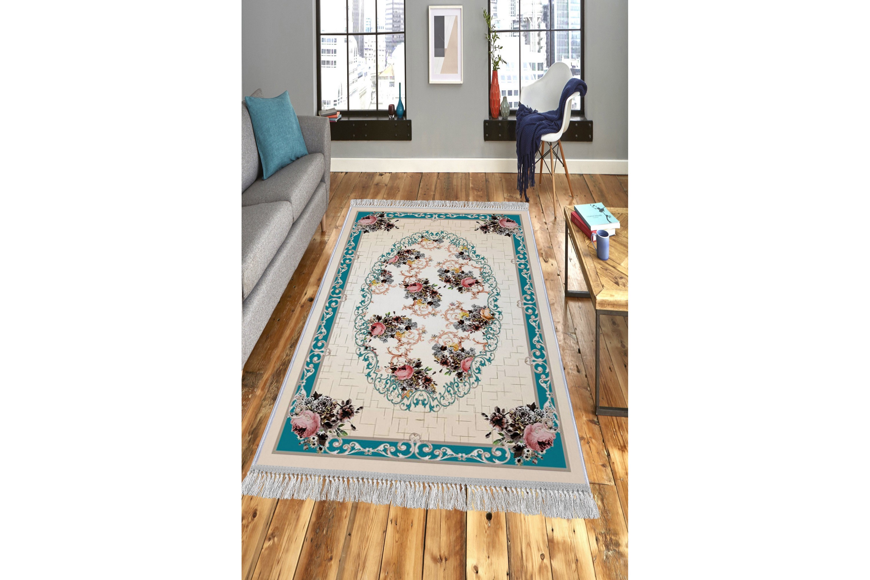 matta homefesto 80x120 cm - multifärgad/sammet