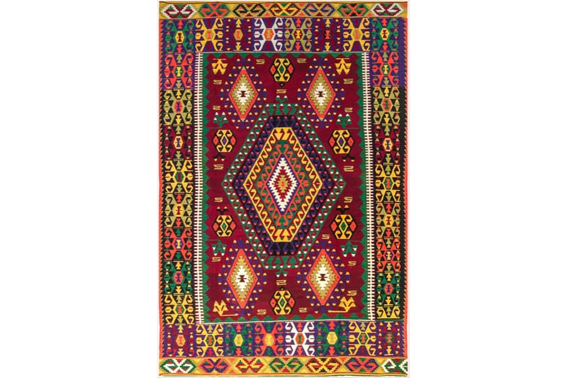 Matta Homefesto 80x150 cm - Multifärgad/Sammet - Textil & mattor - Matta - Orientalisk matta - Persisk matta