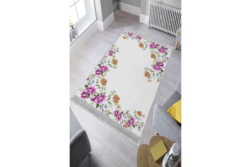 Matta Homefesto 80x150 cm - Multifärgad/Sammet - Persisk matta - Orientalisk matta