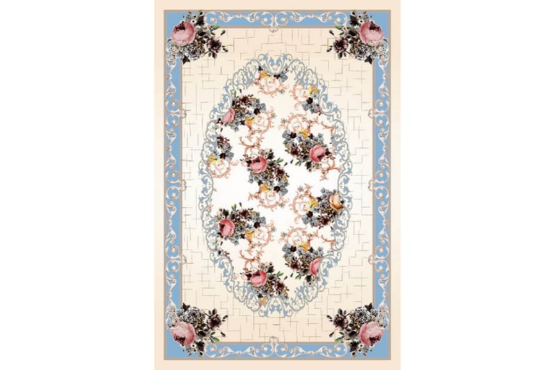 Matta Homefesto 80x150 cm - Multifärgad/Sammet - Textil & mattor - Matta - Orientalisk matta - Persisk matta