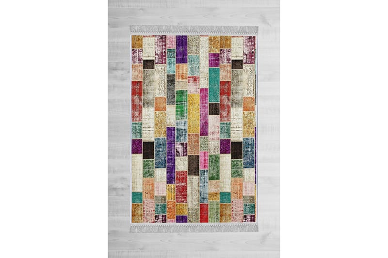 Matta Homefesto 80x150 cm - Multifärgad/Sammet - Persisk matta - Orientalisk matta