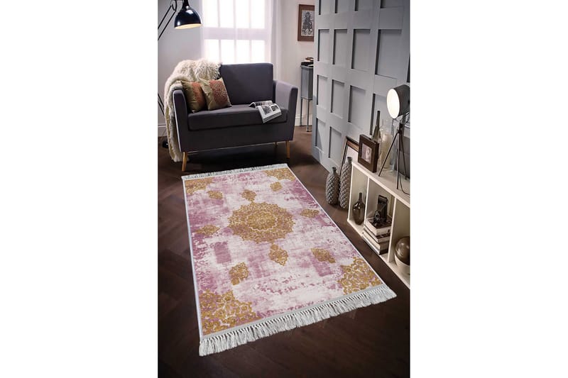 Matta Homefesto 80x200 cm - Multifärgad/Sammet - Persisk matta - Orientalisk matta