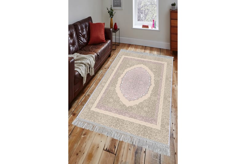 Matta Homefesto 80x200 cm - Multifärgad/Sammet - Persisk matta - Orientalisk matta