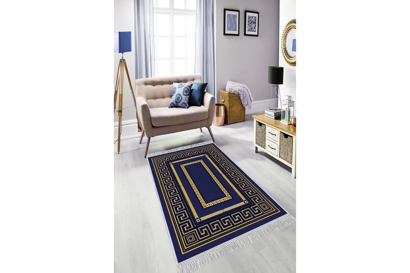 Matta Homefesto 80x200 cm - Multifärgad/Sammet - Persisk matta - Orientalisk matta